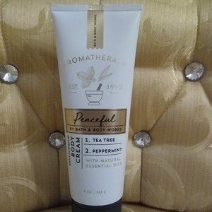 NWT Bath & Body Works Peaceful Aromatherapy 8 oz. Moisturizing Body Cream